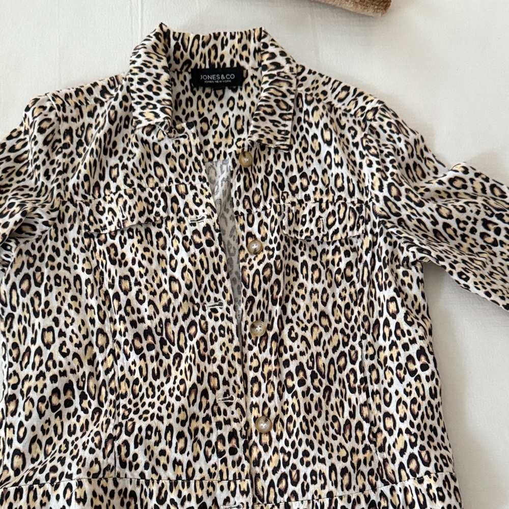Jones & Co Leopard Print Jacket